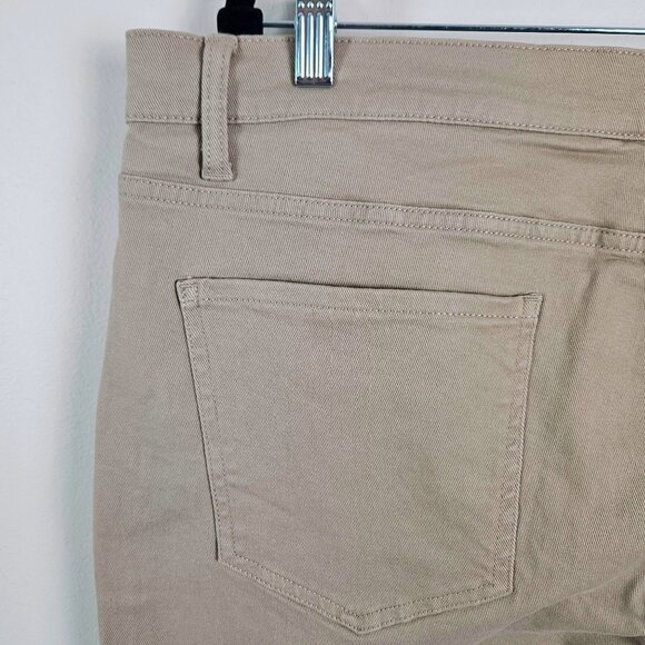 Mens Essentials Khaki Pants 40W X 30L Cotton Blend Work Casual Everyday Wear - Picture 8 of 11